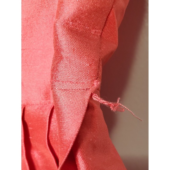 Vintage Rickie Freeman Teri Jon Silk Coral Easter Preppy Shirt Dress Size 6 - Picture 6 of 7